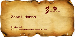 Zobel Manna névjegykártya
